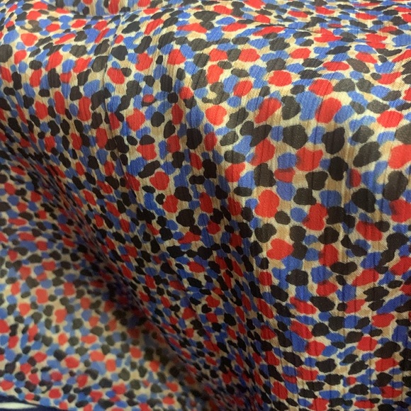 NWT DKNY Red/Blue/Black Patterned Dress Size 6 - Picture 9 of 10